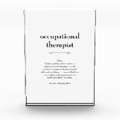 Ergotherapeut Definitie Dank u Cadeau Fotoblokken (Voorkant)