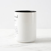 Ergotherapeut Definitie Dank u Cadeau Tweekleurige Koffiemok (Center)