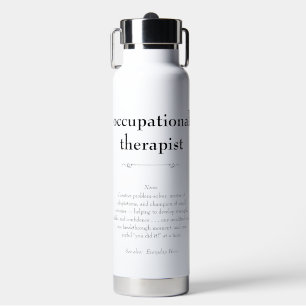 Ergotherapeut Definitie Dank u Cadeau Waterfles