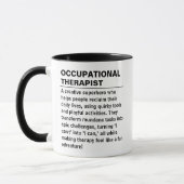 Ergotherapeut definitiebeker Ergotherapie Cadeau Mok (Links)