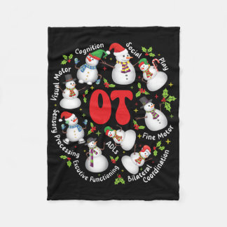 Ergotherapeut Ergotherapie Leuk Kerstmis Fleece Deken