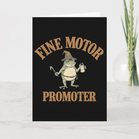 Ergotherapeut Fijnmotoriek Promotor Grappig Kaart (Voorkant)