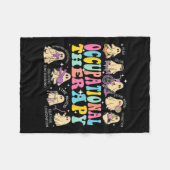 Ergotherapeut Halloween Spooky Out Fleece Deken (Voorkant (Horizontaal))