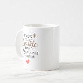 Ergotherapeut met persoonlijke glans koffiemok (Voorkant links)