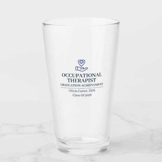 Ergotherapeut Persoonlijke Naam Sinds Jaar Glas (Voorkant)