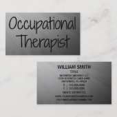 Ergotherapeut Silver Wave Visitekaartje (Voorkant / Achterkant)