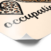 Ergotherapie Cheetah Print Hart Foto Afdruk (Hoek)
