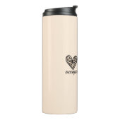 Ergotherapie Cheetah Print Hart Thermosbeker (Gedraaid links)