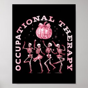 Ergotherapie dansend skelet Ot H Poster