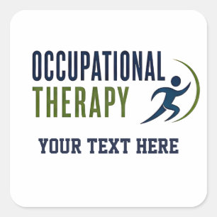 Ergotherapie Gezondheidszorg Vierkante Sticker