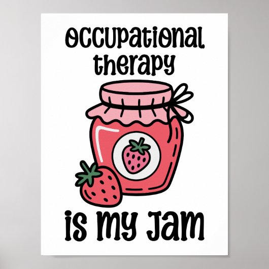 Ergotherapie Grappige Quote Poster (Voorkant)