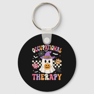 Ergotherapie Halloween of Retro Ghost OT H Sleutelhanger