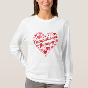Ergotherapie Hart Ontwerp – Schattige OT Waarderin T-shirt