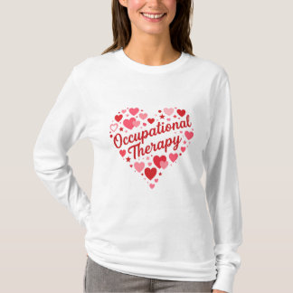 Ergotherapie Hart Ontwerp – Schattige OT Waarderin T-shirt
