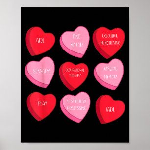 Ergotherapie Hart Snoepgoed Valentijnsdag Ot Poster