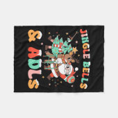 Ergotherapie Kerst Reindeer Sinterklaas Adls Nieuw Fleece Deken (Voorkant (Horizontaal))