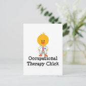 Ergotherapie kuiken Briefkaart (Staand voorkant)