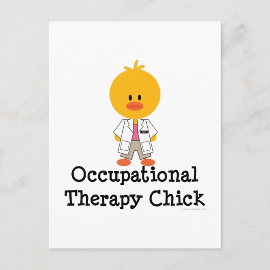 Ergotherapie kuiken Briefkaart (Voorkant)