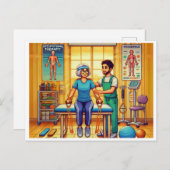 Ergotherapie Maand 16-bit Pixel Art Feestdagenkaart (Voorkant / Achterkant)