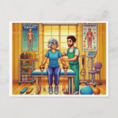 Ergotherapie Maand 16-bit Pixel Art Feestdagenkaart (Voorkant)