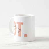 Ergotherapie Mok · Custom OT Coffee Mok · (Voorkant links)