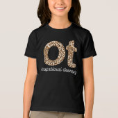 Ergotherapie OT Cheetah Print Tri-Blend Shirt (Voorkant)