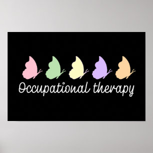 Ergotherapie OT Schattige hart Poster