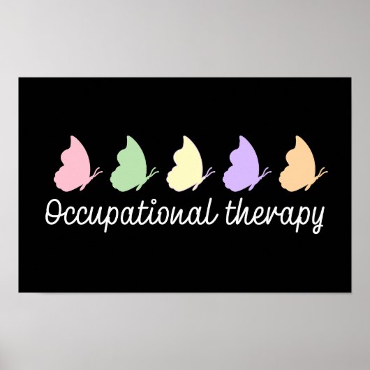 Ergotherapie OT Schattige hart Poster (Voorkant)