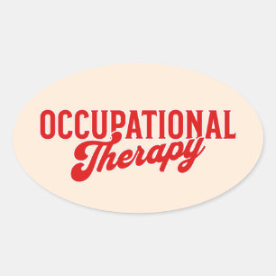 Ergotherapie OTA Gezondheidszorg Ovale Sticker