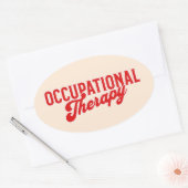 Ergotherapie OTA Gezondheidszorg Ovale Sticker (Envelop)