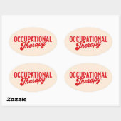 Ergotherapie OTA Gezondheidszorg Ovale Sticker (Vel)