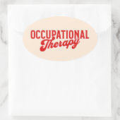 Ergotherapie OTA Gezondheidszorg Ovale Sticker (Tas)