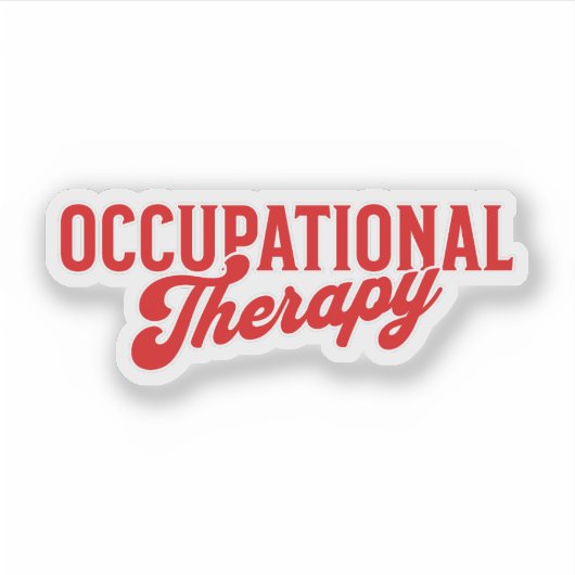 Ergotherapie OTA Gezondheidszorg Sticker (Voorkant)