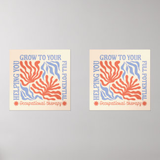 Ergotherapie retroflora | therapeute muurkunst sets