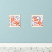 Ergotherapie retroflora | therapeute muurkunst sets (Houten vloer)