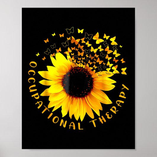 Ergotherapie Sunflower Ot Therapeut Istant Poster (Voorkant)