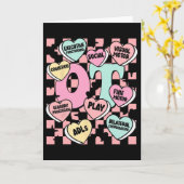 Ergotherapie Valentijns Candy Zoete Hart F Kaart (Gele Bloem)