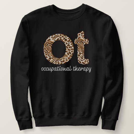 Ergotherapie van Cheetah Print Trui (Design voorkant)