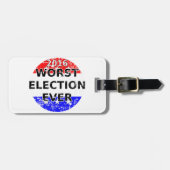 Ergste verkiezingsdag bagagelabel (Voorkant horizontaal)