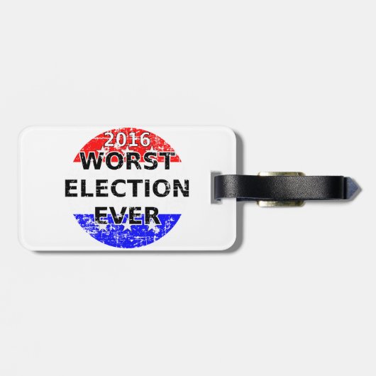 Ergste verkiezingsdag bagagelabel (Achterkant horizontaal)