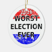 Ergste verkiezingsdag keramisch ornament (Links)