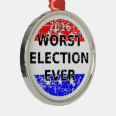 Ergste verkiezingsdag metalen ornament (Rechts)