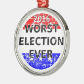 Ergste verkiezingsdag metalen ornament (Links)
