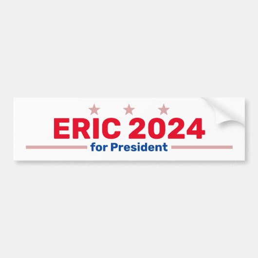 Eric 2024 bumpersticker (Voorkant)