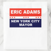 Eric Adams, burgemeester van New York Rechthoekige Sticker (Tas)
