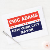 Eric Adams, burgemeester van New York Rechthoekige Sticker (Envelop)