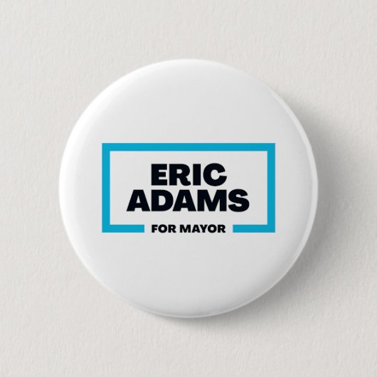 Eric Adams Voor Burgemeester Van New York City Ronde Button 5,7 Cm (Voorkant)