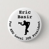 Eric Basir voor President Grote Button (Voorkant)