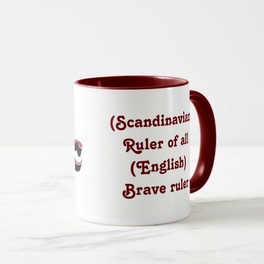 Eric betekening en Name Origin Mok (Voorkant rechts)