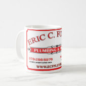 Eric C. Foster Plumbing and Heating coffeesmok Koffiemok (Voorkant links)